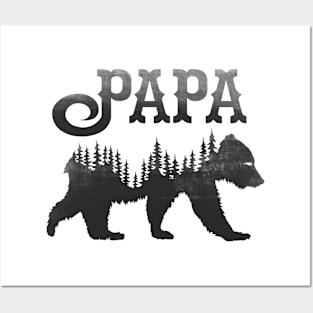 Papa Bear (Black) Posters and Art